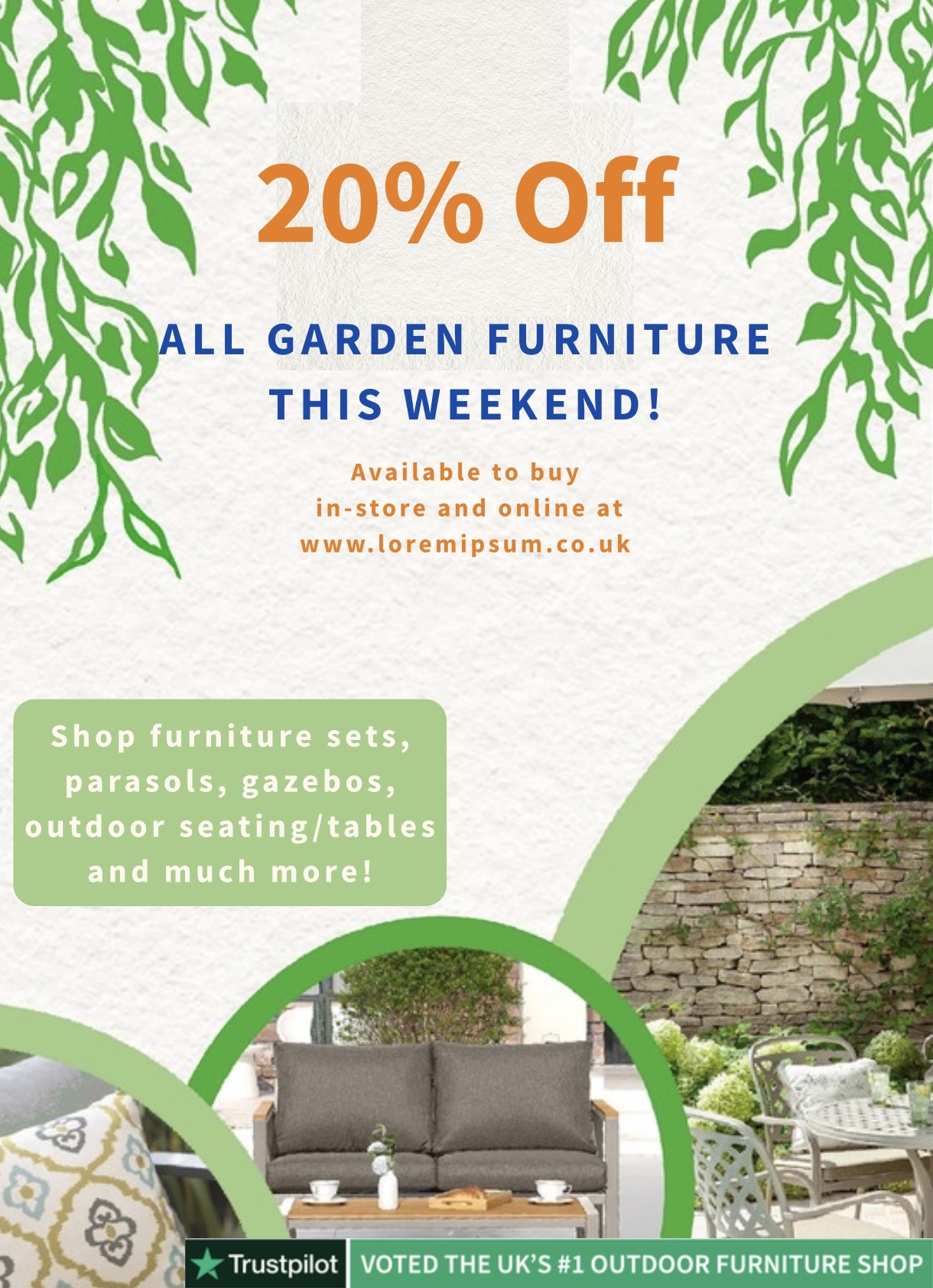 20% Off Garden Furniture — Poster